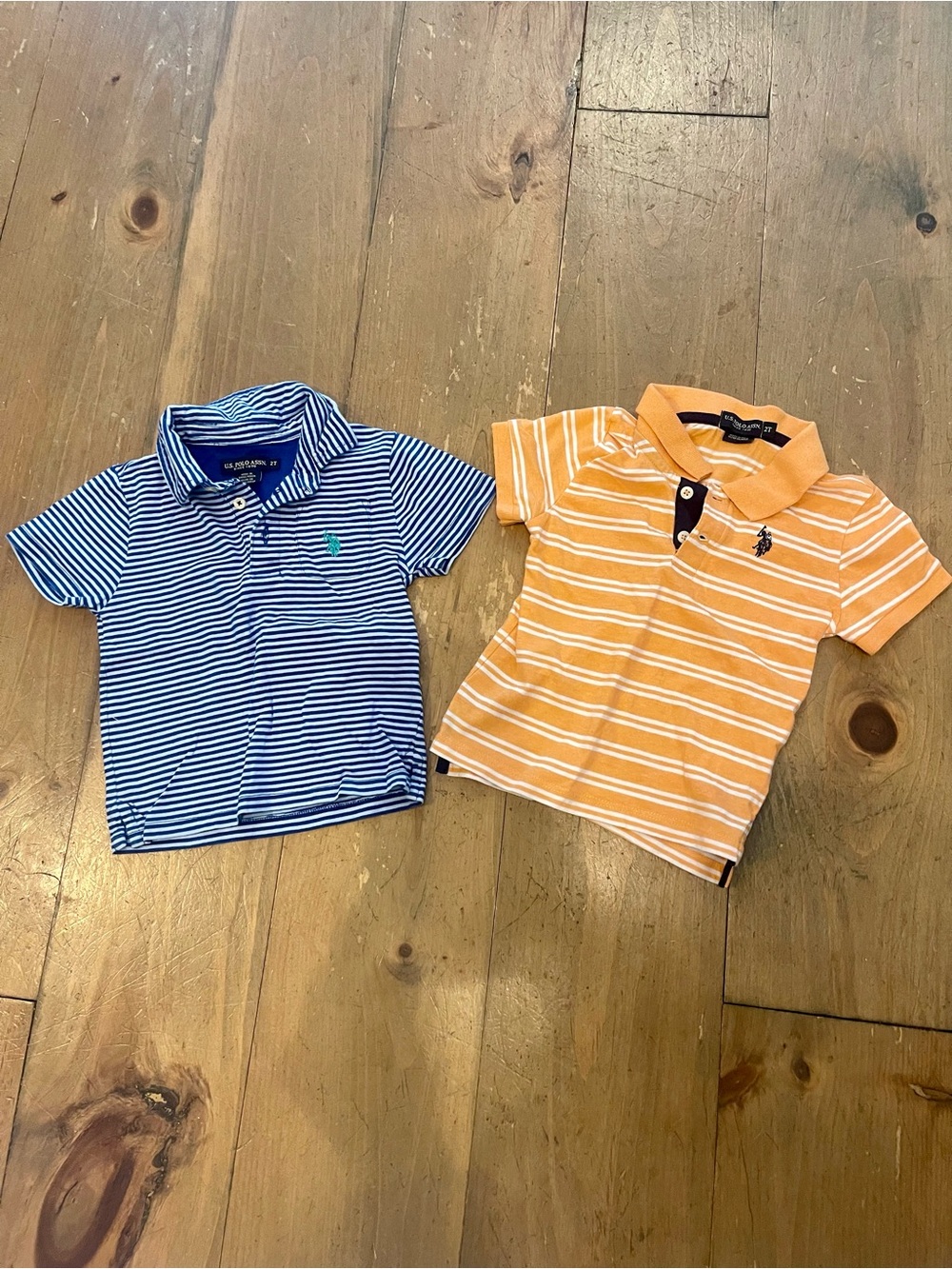 Ralph Lauren Striped Polo Twin Set - Blue & Orange